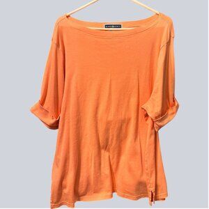 {Plus Size} Karen Scott Woman~ Size 3X~ Orange~ Short/Half Sleeve (C1)